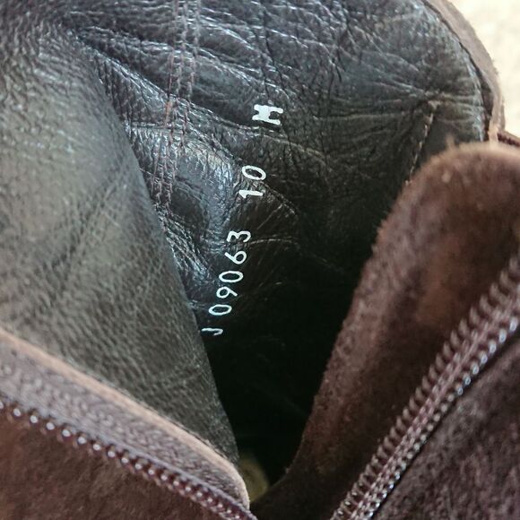 Stuart Weitzman Chocolate Brown Suede Ankle Boots size 10M - Picture 8 of 12